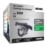 Bmw x4 brink attelage de remorque pivotant comprenant un faisceau de c�bles 7 broches - ann�e de construction ...