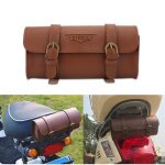 Bob sac de guidon en cuir artificiel pochette de selle vélo sacoche cadre de scooter style vintage (marron) ... Bob sac de guidon en cuir artificiel pochette de selle vélo sacoche cadre de scooter style vintage (marron) ...