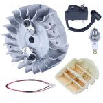 Bobine dallumage de trononneuse volant moteur filtre  air kit de bougie dallumage pour husqvarna 445 ...