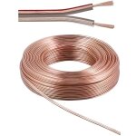 Bobine cble audio haut - parleur 2x1. 5mm - goobay - transparent - cuivre pur ofc