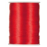 Bobine cordon queue de rat 2mmx100m rouge