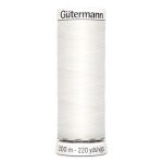 Fil  coudre - gtermann - 200m - noir - 100% polyester - rsistance exceptionnelle