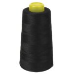 Fil � coudre - noname - 40 / 2 - polyester - noir - 3000 yards