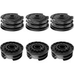 Bobines de fil pour coupe - bordure bosch - lot de 6 bobines de rechange - 165 mm