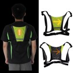 Boblov led gilet clignotant vlo 4 mode indicateur de direction led impermable sac  dos avec tlcommande ...