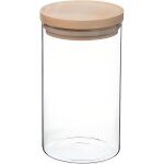 Bocaux de rangement en verre et bois couvercle hermétique atmosphera Bocaux de rangement en verre et bois couvercle hermétique atmosphera