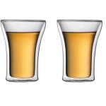 Set 2 verres - bodum - assam - double paroi - 0. 25 l - transparent