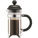 Cafetire  piston - bodum - caffettiera - 8 tasses - 1l - noir en verre et inox