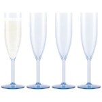Bodum oktett 4 flutes À champagne en plastique réutilisable 0. 12 l b Bodum oktett 4 flutes À champagne en plastique réutilisable 0. 12 l b