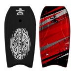 Bodyboard - aroona - magnum rise slickbottom 108 cm - noir - rouge - adulte