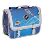 Cartable - bodypack - objectif lune - tissu recycl - primaire - bleu et blanc