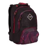 Sac � dos - bodypack - moir� fuchsia - tissu recycl� - pour fille