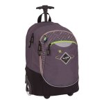 Sac � dos � roulettes - bodypack - com�te gris - tissu recycl� - primaire - dos