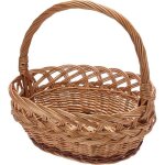 Bogateco petit panier en osier ajour� 30x20x30 cm - id�al champignons courses cadeaux et d�coration artisanale ...