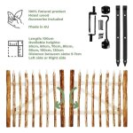 Bogateco portillon ferme jardin en bois largeur: 100cm hauteur: 100 cm comprend charni�res et accessoires ...