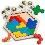 En bois hexagone puzzle tangram casse - tête jouet géométrie logique iq jeu montessori Éducatif pour ... En bois hexagone puzzle tangram casse - tête jouet géométrie logique iq jeu montessori Éducatif pour ...