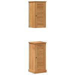 Bois meuble de salle de bain moderne jill set pour maison avec �tag�re vigo 2 pcs 37x34x150 cm bb42