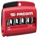 Jeu dembouts torx - facom - e. 112pb - 10 pices - 25 mm - acier