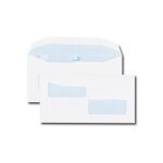 Enveloppes - gpv - da 115x225 - 1000 unités - 80 g / m² - double fenêtre gommées Enveloppes - gpv - da 115x225 - 1000 unités - 80 g / m² - double fenêtre gommées
