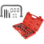Boite de 11 pièces pour compresseur de ressort À soupape 11 pièces avec une mallette rouge Boite de 11 pièces pour compresseur de ressort À soupape 11 pièces avec une mallette rouge