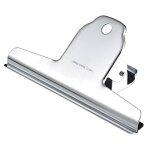 Pinces � dessin - spring clip 100 mm - chrom�e - bo�te de 12 - fermeture � ressort