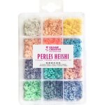 Perles heishi - graine cr�ative - 1750 perles pastel - 6 mm - multicouleurs - id�ales pour bijoux