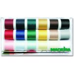 Bo�te de 18 bobines de fil de couture - madeira - 200 m�tres - 100% polyester - pour tous tissus