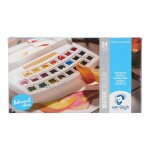 Bote de 24 godets - peinture aquarelle - couleurs botanique - van gogh
