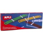 Relieurs en plastique couleurs assorties 90 x 12 mm - bo�te de 50 unit�s - apli