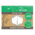 Coton tige bambou x500 �cologique ? b�tonnets coton naturel biod�gradable? hygi�ne & maquillage