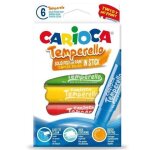 Gouache solide - carioca - carioca temperello - boite de 6 - facile � nettoyer - sans solvant