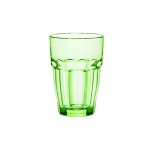 Bote de 6 gobelets rock bar lounge 37 cl vert - bormioli - verre tremp - rsistant aux chocs - empilable ...
