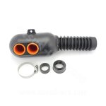 Boite a air carenzi universelle noir type karting �35mm / �50mm (livree avec manchon)