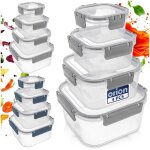 Bo�tes alimentaires herm�tiques - orion - lot de 4 tailles - sans bpa - micro - ondes - cong�lateur