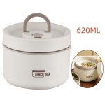 Bo�te alimentaire isotherme - inox - 620ml - beige - portable - durable