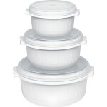Boite alimentaire ronde pour micro - onde x3 Boite alimentaire ronde pour micro - onde x3