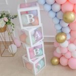 Bote  ballons - macaron - dcoration de fte danniversaire pour enfants - baby shower