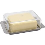 Bote  beurre - aps - 16 x 95 cm - acier inoxydable - compatible conglateur et lave - vaisselle