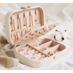 Bote  bijoux blanc enfant pour colliers jolie coffret  bijoux fille pas cher prsentoir  bijoux nol ...