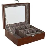 Boîte à bijoux - home esprit - marron en verre - 20 x 26 x 9 cm - multicolore - mixte Boîte à bijoux - home esprit - marron en verre - 20 x 26 x 9 cm - multicolore - mixte