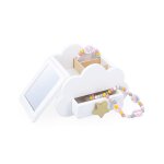 Bote  bijoux - janod - nuage blanche - bois fsc - 17 x 11 cm - ds 3 ans