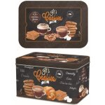 Boite a biscuits en metal 22 x14 x 13 cm decor its cookies time - easylife