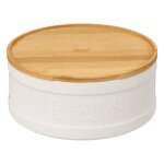Bo�te biscuits natur�o en c�ramique blanc - 5 five simply smart