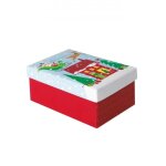 Bote cadeau - multicolore - pre nol - 16 x 105 cm - idale pour chocolats et jouets