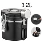 Bote  caf - inox - 1. 8l - hermtique - design moderne - valve daration unidirectionnelle