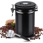 Bote  caf bote  caf hermtique 500g boite cafe moulu grain inox acier inoxydable avec cadran fracheur ...