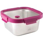 Boite carrée - lacor - inox - etern - 0. 650 l - couvercle en verre avec valve - joint en silicone Boite carrée - lacor - inox - etern - 0. 650 l - couvercle en verre avec valve - joint en silicone