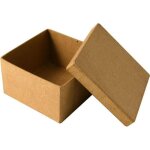 Bote en carton carre - non spcifi - 85 cm - peinture - dcopatch - serviettes