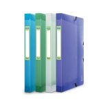 Bo�te de classement - elba - 2nd life - 24x32cm - translucide - dos de 25 cm - al�atoire