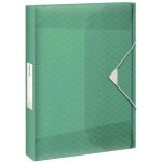 Bote de classement - esselte - colour ice - a4 - vert - design transparent avec motif de gaufrage